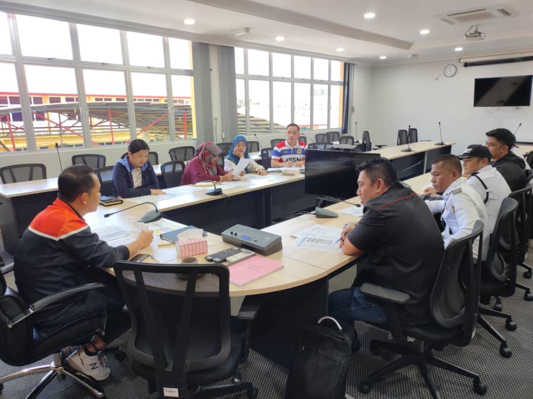 SESI PERJUMPAAN PENGURUSAN TERTINGGI JABATAN BELIA DAN SUKAN (P) NEGERI SABAH BERSAMA SYARIKAT KAWALAN KESELAMATAN